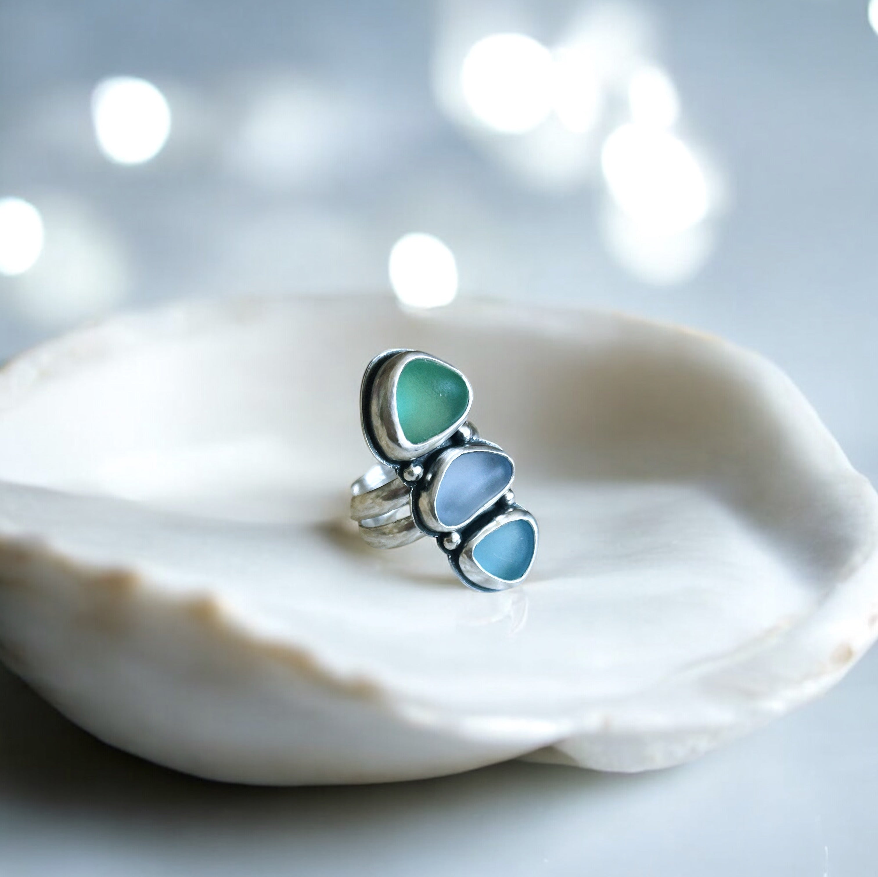 Anillo Amalfi Sea Glass - 8